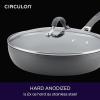 imageCirculon Radiance Hard Anodized Nonstick Frying  Fry Pan Set  Skillet Set  85 Inch 10 Inch and 1225 Inch  GraySkillet 12 Inch
