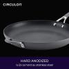 imageCirculon Radiance Hard Anodized Nonstick Frying  Fry Pan Set  Skillet Set  85 Inch 10 Inch and 1225 Inch  GraySkillet 14 Inch