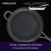 imageCirculon Radiance Hard Anodized Nonstick Frying  Fry Pan Set  Skillet Set  85 Inch 10 Inch and 1225 Inch  GraySkillet 14 Inch
