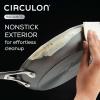 imageCirculon Radiance Hard Anodized Nonstick Frying  Fry Pan Set  Skillet Set  85 Inch 10 Inch and 1225 Inch  GraySkillet Set 85 Inch  10 Inch