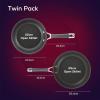 imageCirculon Radiance Hard Anodized Nonstick Frying  Fry Pan Set  Skillet Set  85 Inch 10 Inch and 1225 Inch  GraySkillet Set 85 Inch  10 Inch