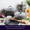 imageCirculon Radiance Hard Anodized Nonstick Frying  Fry Pan Set  Skillet Set  85 Inch 10 Inch and 1225 Inch  GraySkillet Set 85 Inch  10 Inch