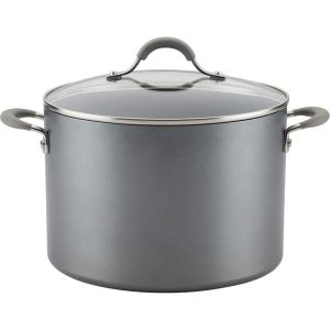 imageCirculon 84568 12quot Covered Deep Hard Anodized Aluminum Skillet Oyster GrayStockpot 10 Quart