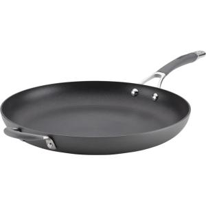 imageCirculon Radiance Hard Anodized Nonstick Frying  Fry Pan Set  Skillet Set  85 Inch 10 Inch and 1225 Inch  GraySkillet 14 Inch