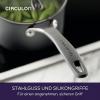 imageCirculon A1 Series with ScratchDefense Technology Nonstick Induction Straining Sauce Pan with Lid 3 Quart Aluminum Graphite2 Quarts