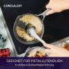 imageCirculon A1 Series with ScratchDefense Technology Nonstick Induction Straining Sauce Pan with Lid 3 Quart Aluminum Graphite2 Quarts