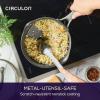 imageCirculon A1 Series with ScratchDefense Technology Nonstick Induction Straining Sauce Pan with Lid 3 Quart Aluminum Graphite3 Quarts
