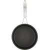imageCirculon C1 Series Clad Stainless Steel with ScratchDefense Technology Cookware Nonstick Induction Saucepan with Lid Metal Utensil Safe 15 Quart  Polished Stainless Steel3 Quarts