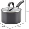 imageCirculon Nonstick Sauce PanSaucepan with Lid 2 Quart Black MetallicBlack Metallic