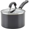 imageCirculon Nonstick Sauce PanSaucepan with Lid 2 Quart Black MetallicBlack Metallic