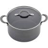 imageCirculon 84564 Elementum Hard Anodized Nonstick Cookware Set  Pots and Pans Set  10 Piece GrayGray