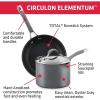 imageCirculon 84564 Elementum Hard Anodized Nonstick Cookware Set  Pots and Pans Set  10 Piece GrayGray