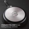 imageCirculon Symmetry Dishwasher Safe Hard Anodized Nonstick Cookware Pots and Pans Set 4 Piece Baking Sheet ChocolateBlack