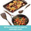 imageCirculon Symmetry Dishwasher Safe Hard Anodized Nonstick Cookware Pots and Pans Set 4 Piece Baking Sheet ChocolateChocolate