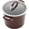 imageCirculon Symmetry Dishwasher Safe Hard Anodized Nonstick Cookware Pots and Pans Set 4 Piece Baking Sheet ChocolateMerlot