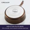 imageCirculon Symmetry Hard Anodized Nonstick Cookware Pots and Pans Set 11Piece BlackChocolate