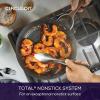 imageCirculon Symmetry Hard Anodized Nonstick Cookware Pots and Pans Set 11Piece BlackChocolate