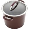 imageCirculon Symmetry Hard Anodized Nonstick Cookware Pots and Pans Set 11Piece BlackMerlot