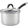 imageCirculon Momentum Stainless Steel Sauce PanSaucepan with Lid 2 Quart Silver2Qt wLid