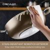 imageCirculon A1 Series with ScratchDefense Technology Nonstick Induction CookwarePots and Pans Set 9 Piece GraphiteChampagne