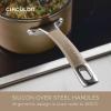 imageCirculon A1 Series with ScratchDefense Technology Nonstick Induction CookwarePots and Pans Set 9 Piece GraphiteChampagne