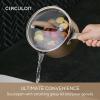 imageCirculon A1 Series with ScratchDefense Technology Nonstick Induction CookwarePots and Pans Set 9 Piece GraphiteChampagne
