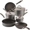 imageCirculon A1 Series with ScratchDefense Technology Nonstick Induction CookwarePots and Pans Set 9 Piece GraphiteGraphite
