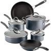 imageCirculon A1 Series with ScratchDefense Technology Nonstick Induction CookwarePots and Pans Set 10 Piece  GraphiteCookware Set 10 Piece