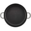 imageCirculon 84567 3QtCovered Straining Pour Spouts Hard Anodized Aluminum Saucepan 3 quart Oyster GrayGray