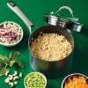 imageCirculon 84567 3QtCovered Straining Pour Spouts Hard Anodized Aluminum Saucepan 3 quart Oyster GrayGray