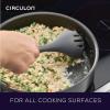 imageCirculon Tools and Gadgets Cooking ampamp Kitchen Tools Set FoodGrade and Safe for Nonstick Ceramic and Any Pots Pans and Bakeware 4 Piece Set  Gray