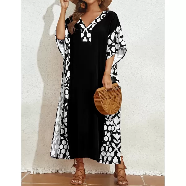 Bsubseach Bathing Suit Cover Ups for Women Caftan Dresses Cover Ups for Swimwear Long Maxi Dress