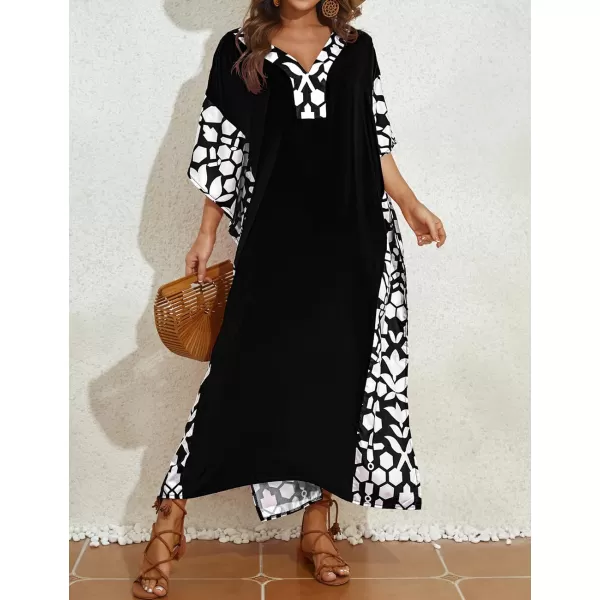 Bsubseach Bathing Suit Cover Ups for Women Caftan Dresses Cover Ups for Swimwear Long Maxi Dress