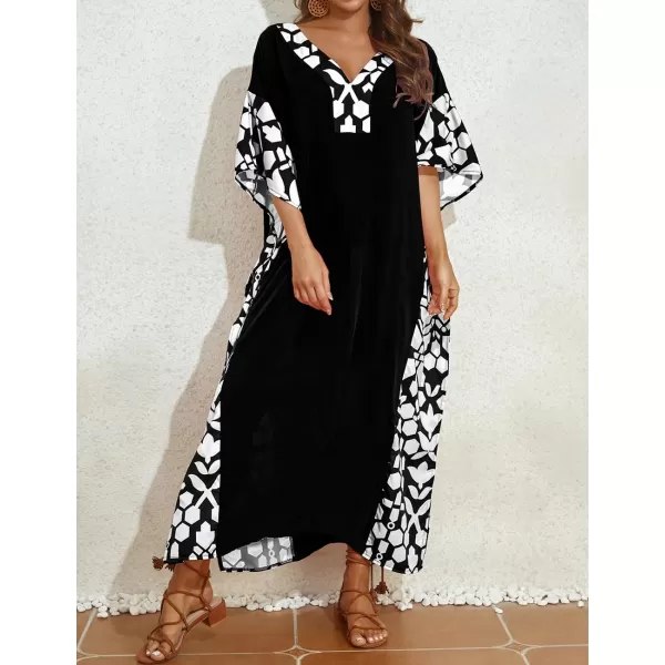 Bsubseach Bathing Suit Cover Ups for Women Caftan Dresses Cover Ups for Swimwear Long Maxi Dress