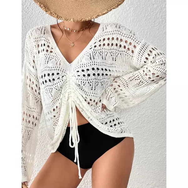 Bsubseach Bathing Suit Cover Ups for Women Crochet Cover Up Knit Top Bikini Coverup Summer Outfits