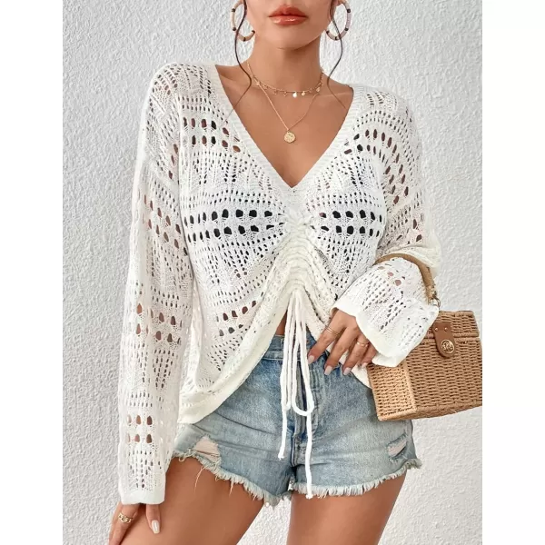 Bsubseach Bathing Suit Cover Ups for Women Crochet Cover Up Knit Top Bikini Coverup Summer Outfits