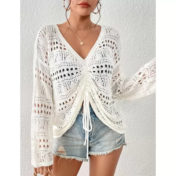 Bsubseach Bathing Suit Cover Ups for Women Crochet Cover Up Knit Top Bikini Coverup Summer Outfits