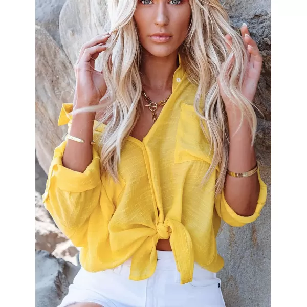 Bsubseach Button Down Shirt Cover Up Bathing Suit Coverups for Women Summer Casual Blouse