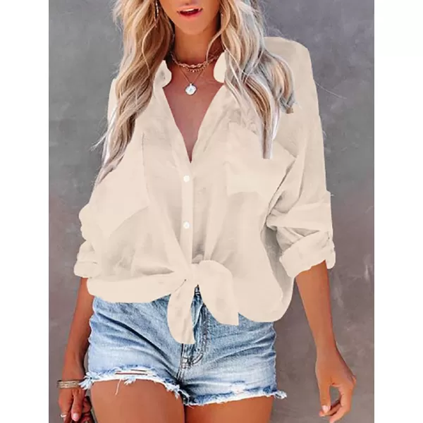 Bsubseach Button Down Shirt Cover Up Bathing Suit Coverups for Women Summer Casual Blouse