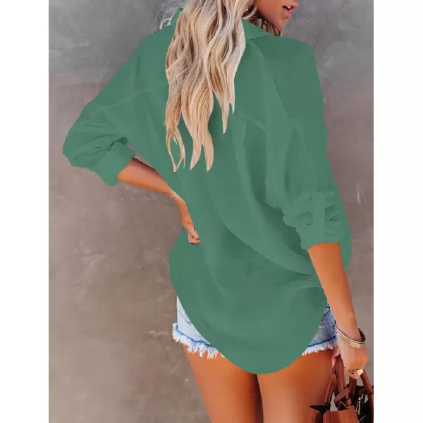 Bsubseach Button Down Shirt Cover Up Bathing Suit Coverups for Women Summer Casual Blouse