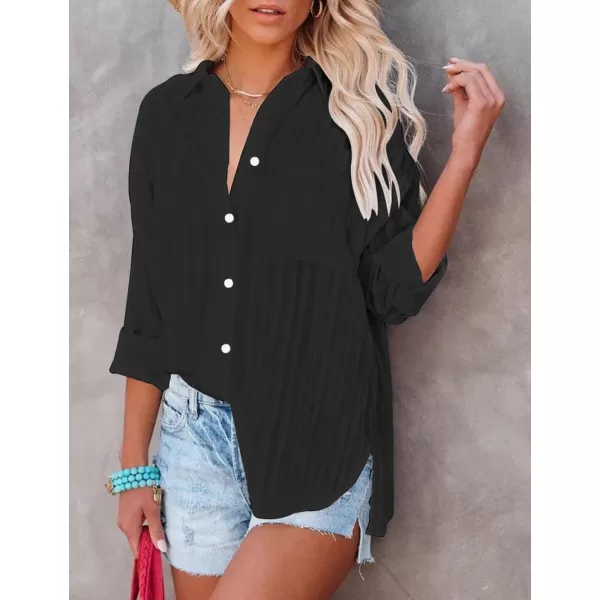 Bsubseach Button Down Shirt Cover Up Bathing Suit Coverups for Women Summer Casual Blouse