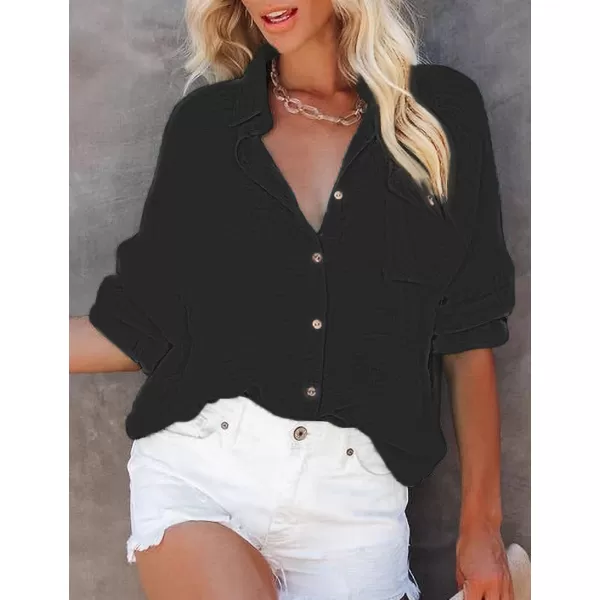 Bsubseach Button Down Shirt Cover Up Bathing Suit Coverups for Women Summer Casual Blouse
