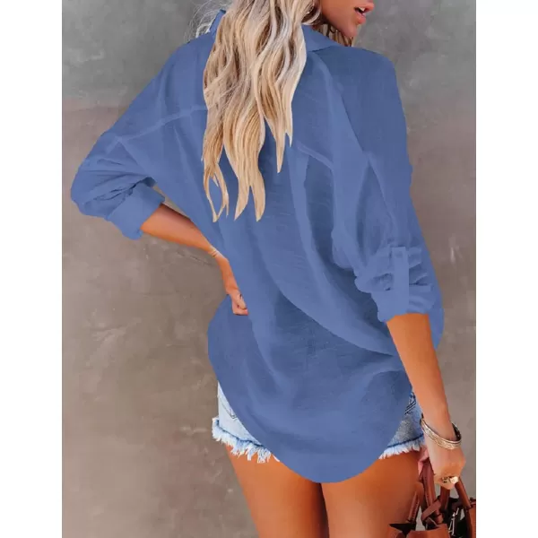 Bsubseach Button Down Shirt Cover Up Bathing Suit Coverups for Women Summer Casual Blouse