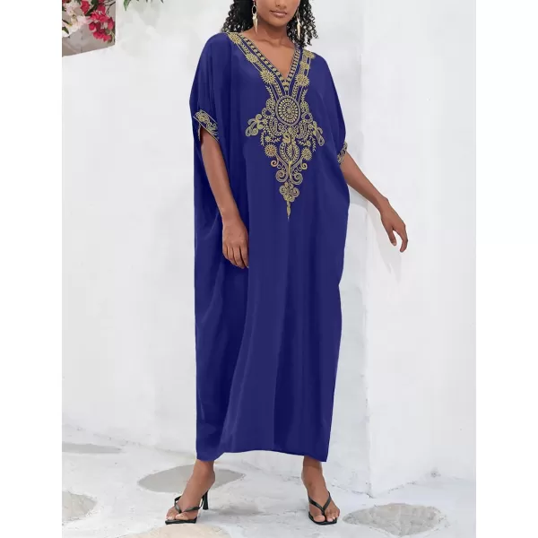 Bsubseach Caftan Cover Up for Swimwear Women Plus Size Kaftan Swimsuit Coverup Embroidery