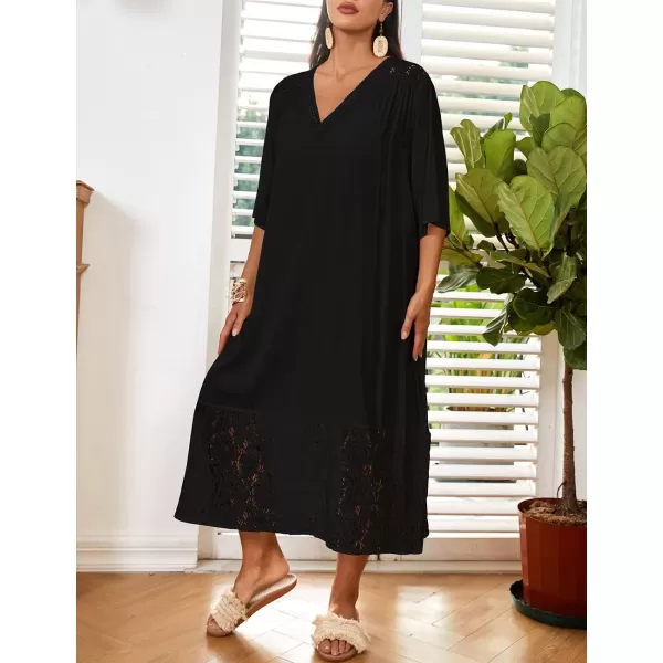 Bsubseach Caftans for Women V Neck Swimsuit Cover Up Beachwear