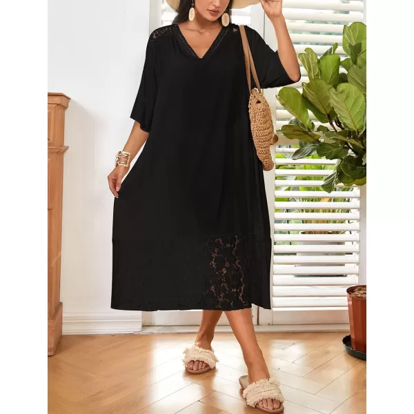 Bsubseach Caftans for Women V Neck Swimsuit Cover Up Beachwear
