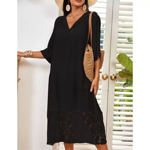 Bsubseach Caftans for Women V Neck Swimsuit Cover Up Beachwear