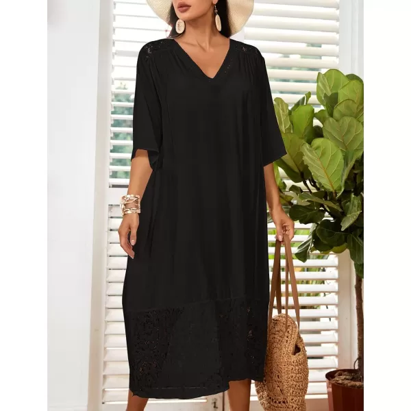 Bsubseach Caftans for Women V Neck Swimsuit Cover Up Beachwear