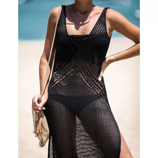 Bsubseach Crochet Cover Up for Women Beach Bikini Swimsuit Swimwear Dresses