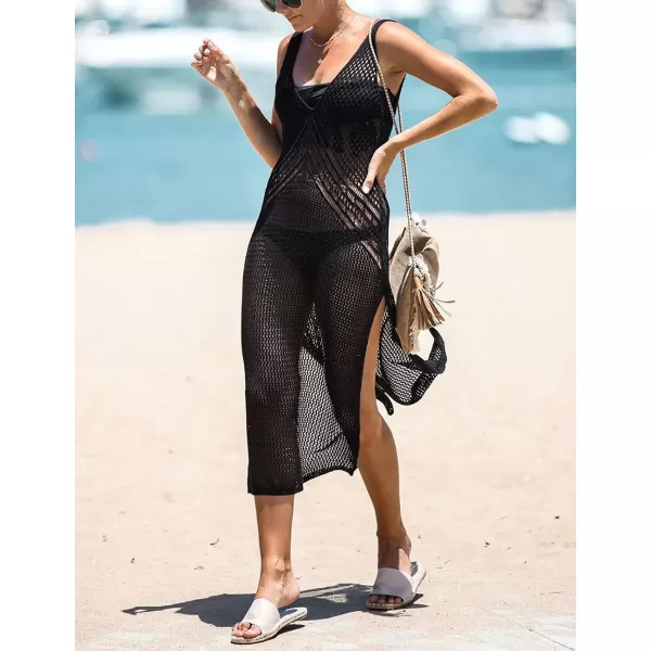 Bsubseach Crochet Cover Up for Women Beach Bikini Swimsuit Swimwear Dresses